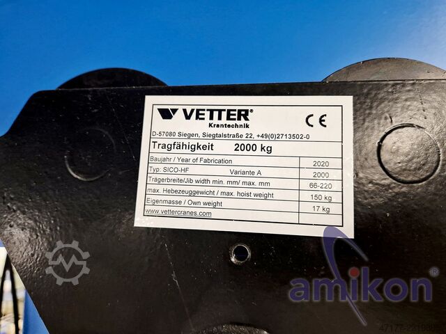 Two-rail gantry electric chain hoist Vetter P300 Portalkran 1,6t Krananlage