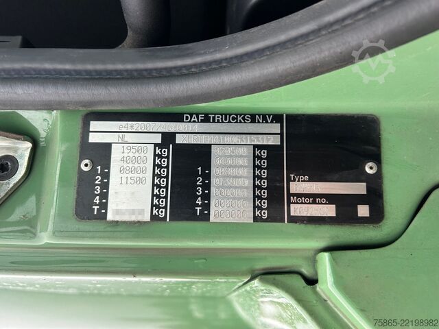 Standard tractor DAF CF 340 FT Sleeper Cab / Euro 6 D / 652 dkm / Ta...
