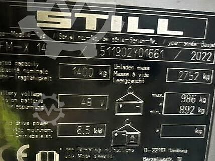 Schubmaststapler STILL FM-X 14