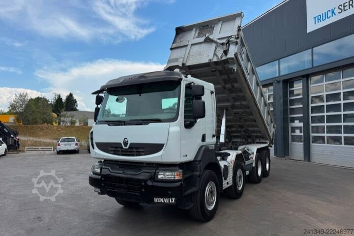 Kipper LKW RENAULT Kerax 520 8x4 Stahlkipper 2 Seiten