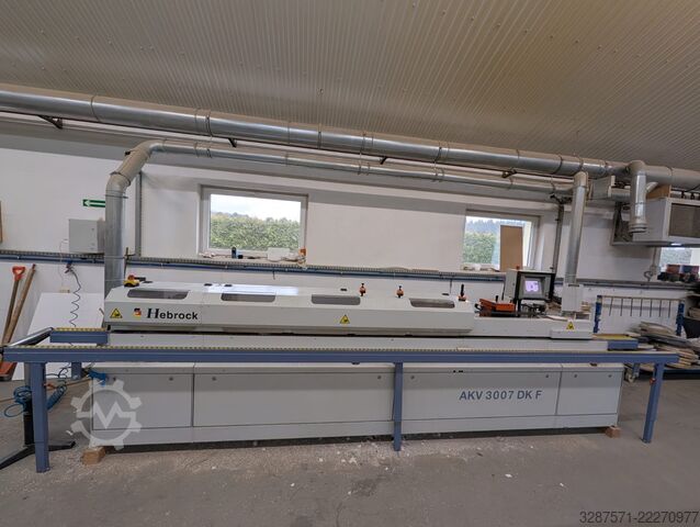 Kantenanleimmaschine Hebrock AKV 3007 DK-F, Baujahr 2016 HEBROCK AKV 3007 DK-F