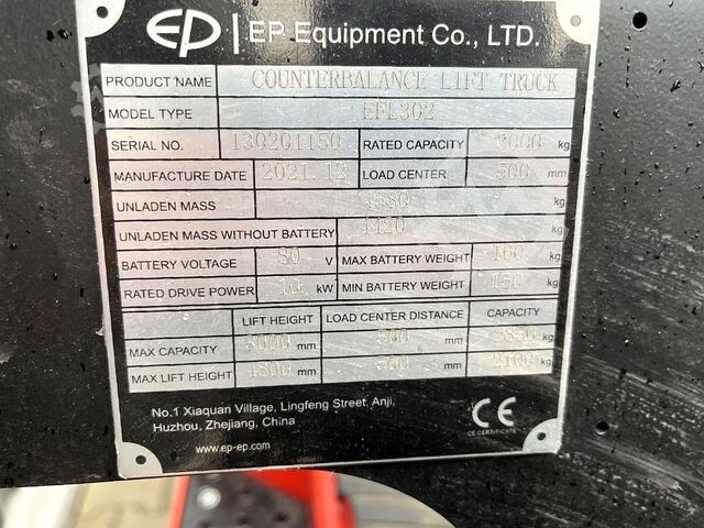 Elektro 4 Rad-Stapler EP EFL 302