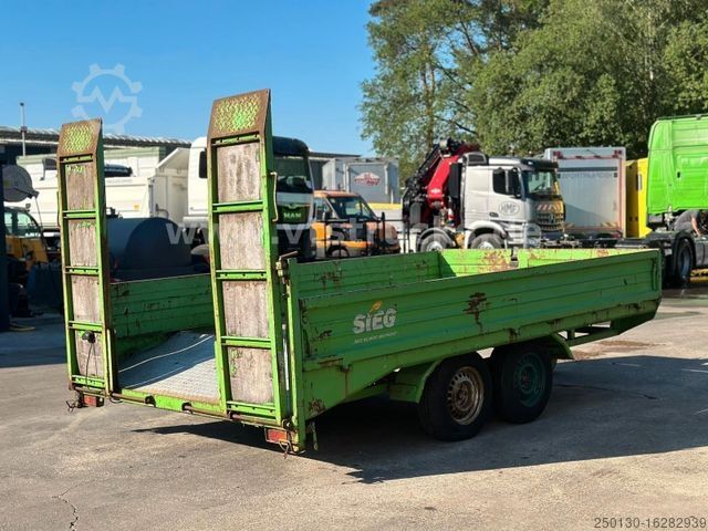 Open trailer BLOMENRÖHR Tandemanhänger mit Laderampen 3 t.