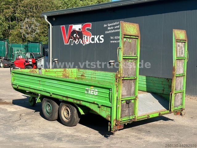 Open trailer BLOMENRÖHR Tandemanhänger mit Laderampen 3 t.