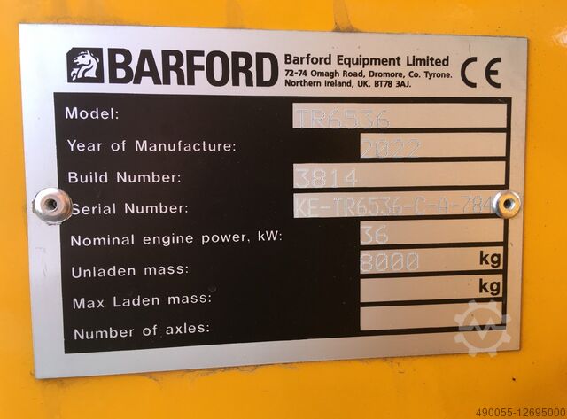 Stockpile conveyor belt Barford TR 6536