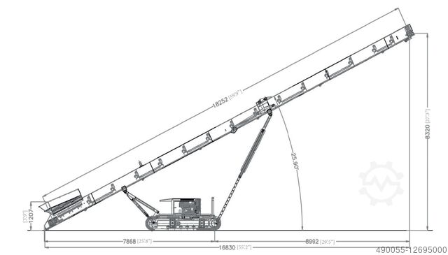 Stockpile conveyor belt Barford TR 6536