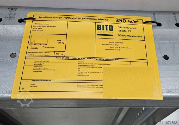 Lagerbühne 456 m² Bito Systembaubühne