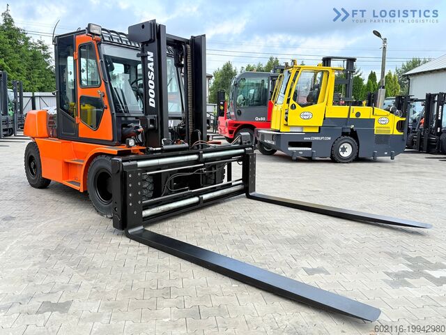 Four-wheel forklift DOOSAN 70 / DUPLEX / FORK 2500MM / POSITIONER