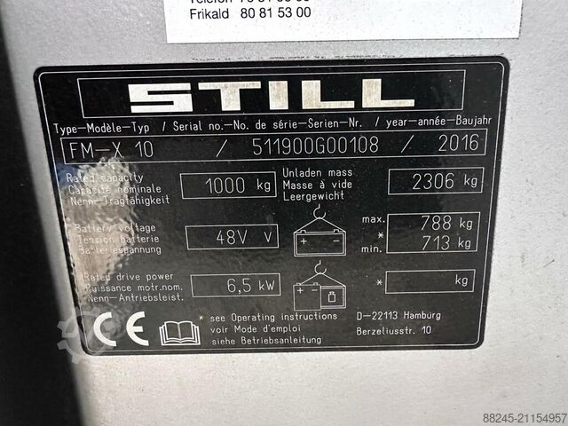 Schubmaststapler Still FMX10, Hubhöhe 6200 mm, Referenznummer VS-22628 STILL fmx10