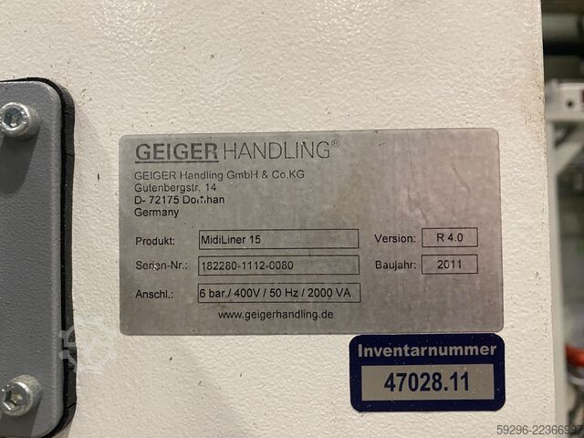 Linearroboter GEIGER MidiLiner 15 (2011)