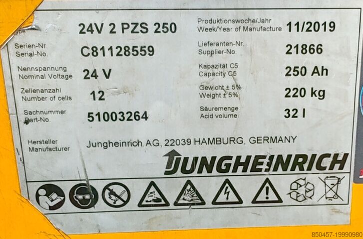 Schleppfahrzeuge Jungheinrich ezs 130 / 2019y/ 2392mh