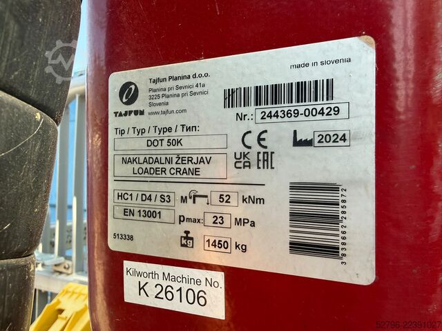 Tajfun GAP 110 trailer & DOT 50K crane Tajfun GAP 110