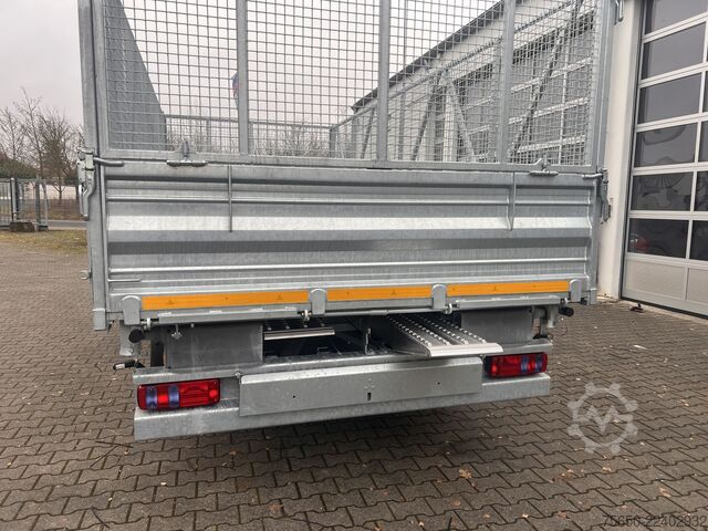 Tipper trailer Möslein TTD 19 AB  19 t Tandemkipper Tieflader, BreitbereifungGitteraufsatz