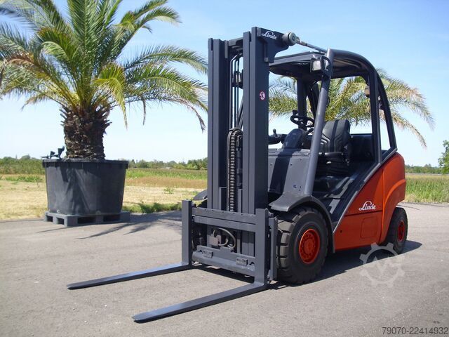 Front loader forklift Linde H35D-X393 TRIPLEX - SEITENSCHIEBER - UVV