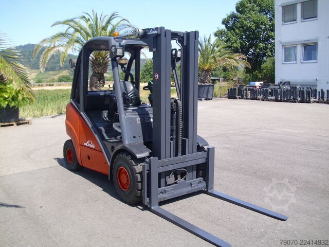 Front loader forklift Linde H35D-X393 TRIPLEX - SEITENSCHIEBER - UVV