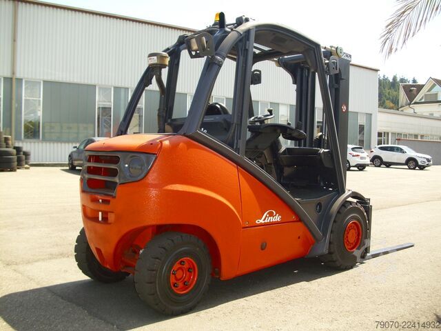 Front loader forklift Linde H35D-X393 TRIPLEX - SEITENSCHIEBER - UVV