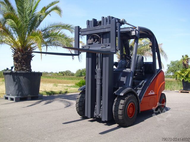 Front loader forklift Linde H35D-X393 TRIPLEX - SEITENSCHIEBER - UVV