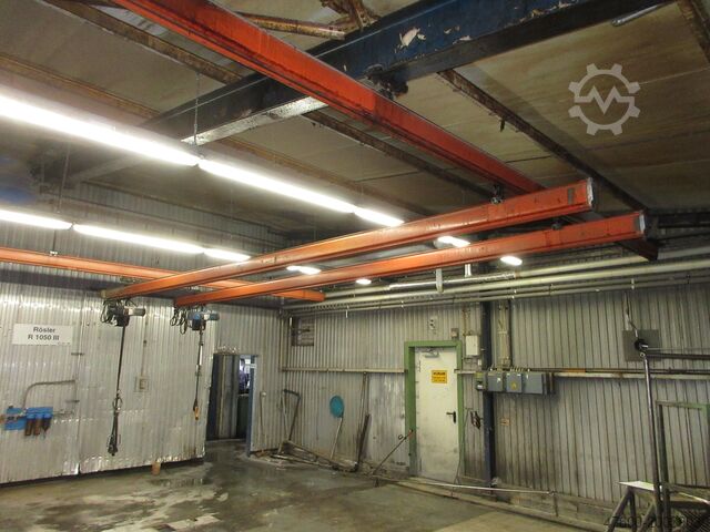 Kranhimmel Kran Hallenkran Kranbahn Demag Kranbahn KBK2 250KG 19x7m Zubehör Demag KBK II KBK2 0,25t Stahl Kettenzug