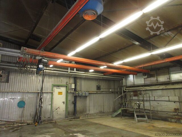 Kranhimmel Kran Hallenkran Kranbahn Demag Kranbahn KBK2 250KG 19x7m Zubehör Demag KBK II KBK2 0,25t Stahl Kettenzug