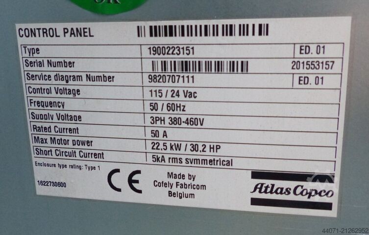 Schraubenkompressor GA18VSD+ Atlas Copco GA18VSD+