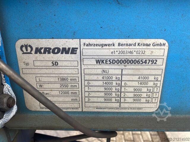 Schiebeplanen Krone SD / Borden / Tautliner / BPW