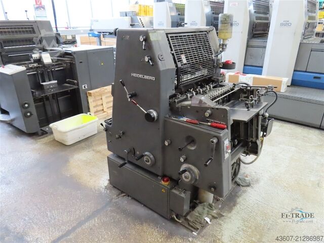1 Farben Offsetdruckmaschine / 1 Color Offset Press Heidelberg GTO46+ N+P