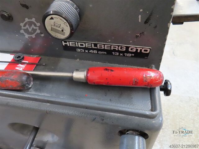 1 Farben Offsetdruckmaschine / 1 Color Offset Press Heidelberg GTO46+ N+P