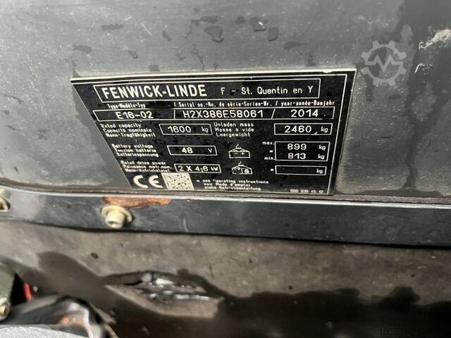 Electric 3-wheel forklift Linde E16-02