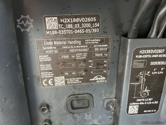 Treibgasstapler Linde H35T-02