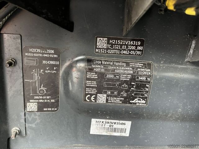 LPG Forklifts Linde H20T-01