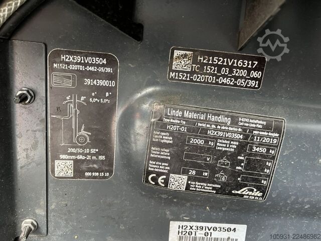 LPG Forklifts Linde H20T-01