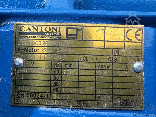 Cantoni electric motor, type 20G40C32P0DG0004 CANTONI 20G40C32P0DG0004