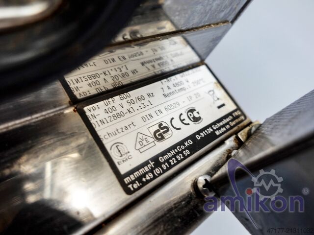 10°C to +250°C / 749 liters Memmert Universal - Wärmeschrank UFP 800