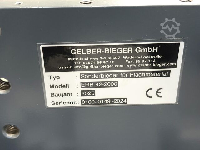 Biegemaschine GELBER-BIEGER ERB 42-2000