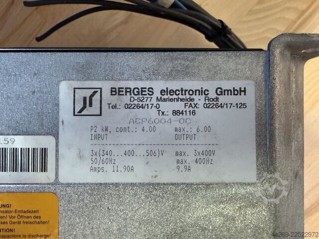 Frequenzumrichter Berges Typ ACP6004-OC Berges ACP6004-OC