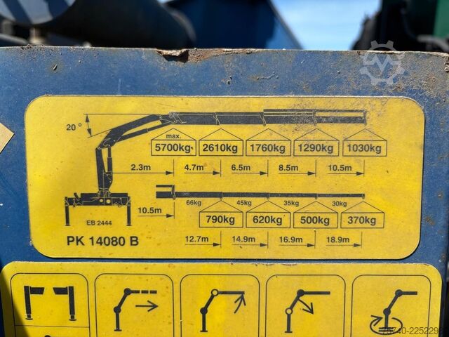 Kranwagen MAN LE 220 B + PALFINGER PK 14080 - 3X EXT + HAAKAR...