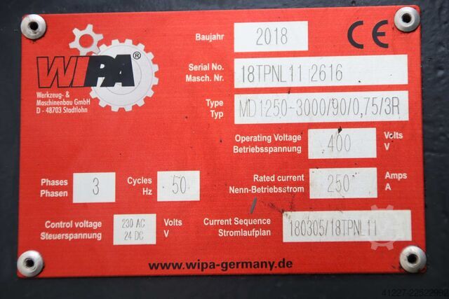 Hammermühle 45 kW WIPA MD 1250-3000/90/0,75/3R