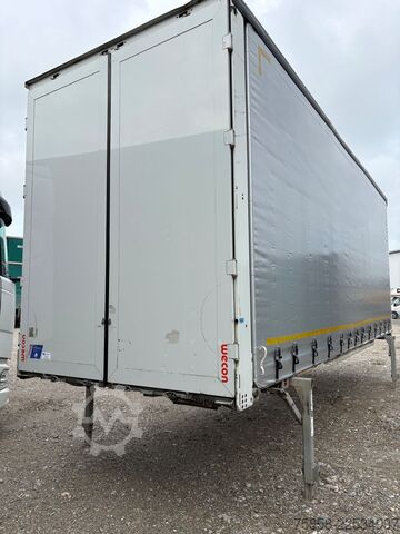 Wechselbrücke mit Pritsche & Plane Wecon Jumbo XXL Innen 3090 mm Hubdach Verzinkt