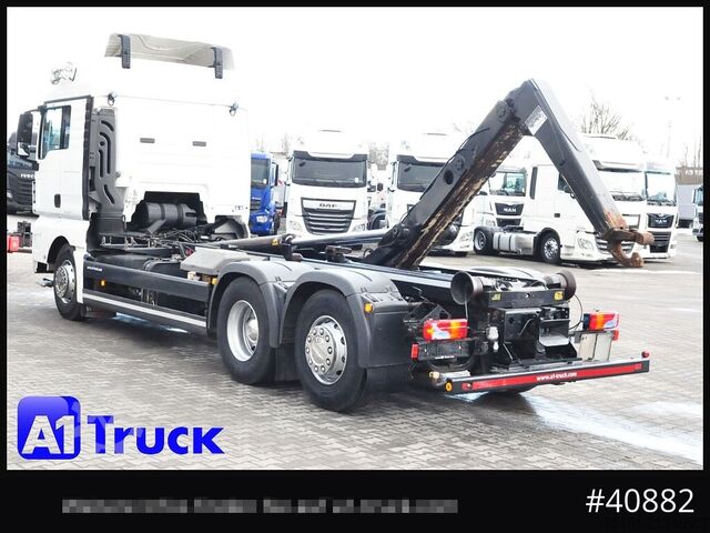 Roll-off tipper truck MAN TGX 26,400 BL Meiller Funk, Lenkachse,