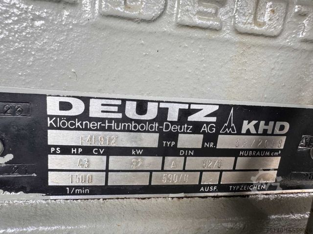 Trailer  Bay Stromaggregat 35kVA 1.967h Deutz