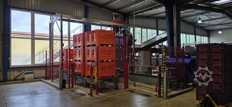 Burg automatic emptying system for boxes Burg Machinery 