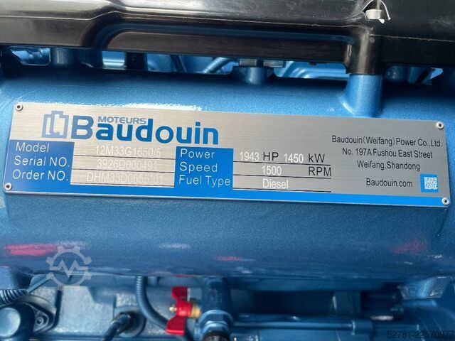 Aggregat Baudouin 12M33G1650/5 - 1650 kVA generator - DPX-19884