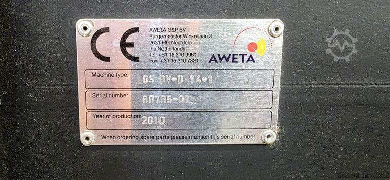 Sorting machine for cucumbers AWETA GS DV-D 14+1