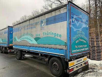 Anhänger mit Pritsche & Plane SCHMITZ CARGOBULL AFG18