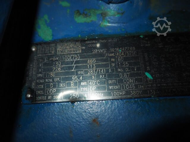 Rotary screw air compressor Sullivan Palatek 75UD VFD