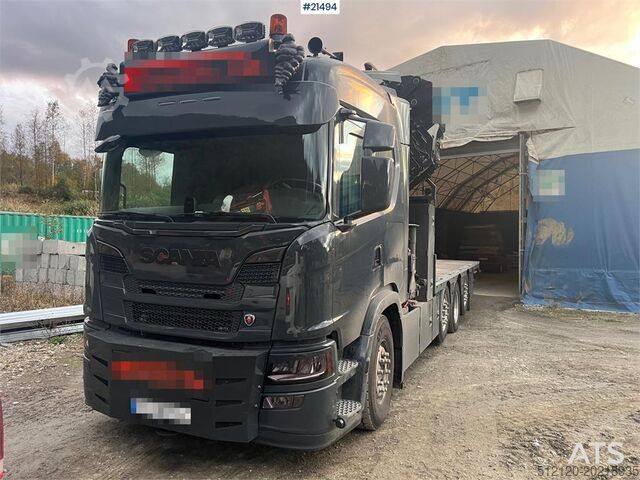 Crane Scania G560 8x2 pusher crane truck w/ onspot, 2023 50t/m
