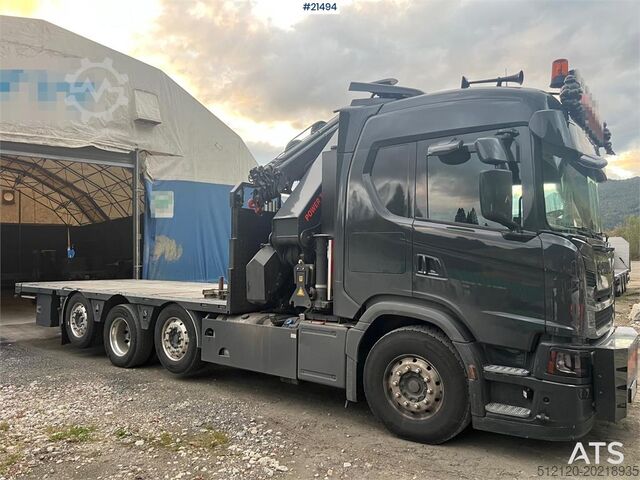 Crane Scania G560 8x2 pusher crane truck w/ onspot, 2023 50t/m