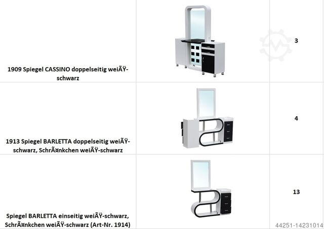 FIGARO NEU Friseur Einrichtung Spiegel FIGARO