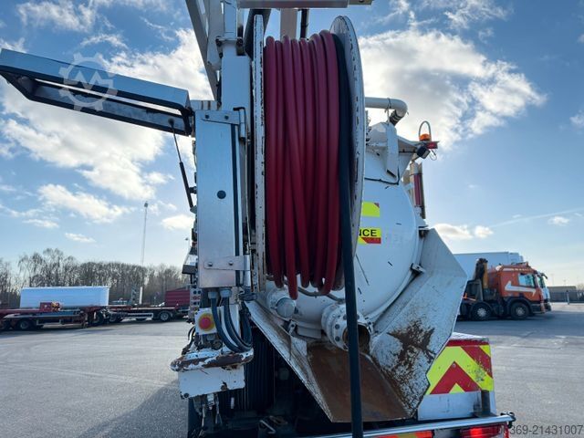 Vacuum tank truck SCANIA P360 6x4 Hvidtved Larsen Flexline 312 Euro 6