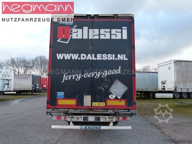 Open semitrailer with tarp KRONE SDP 27, , Scheibe, 335.102 km, LASI Code XL, SAF